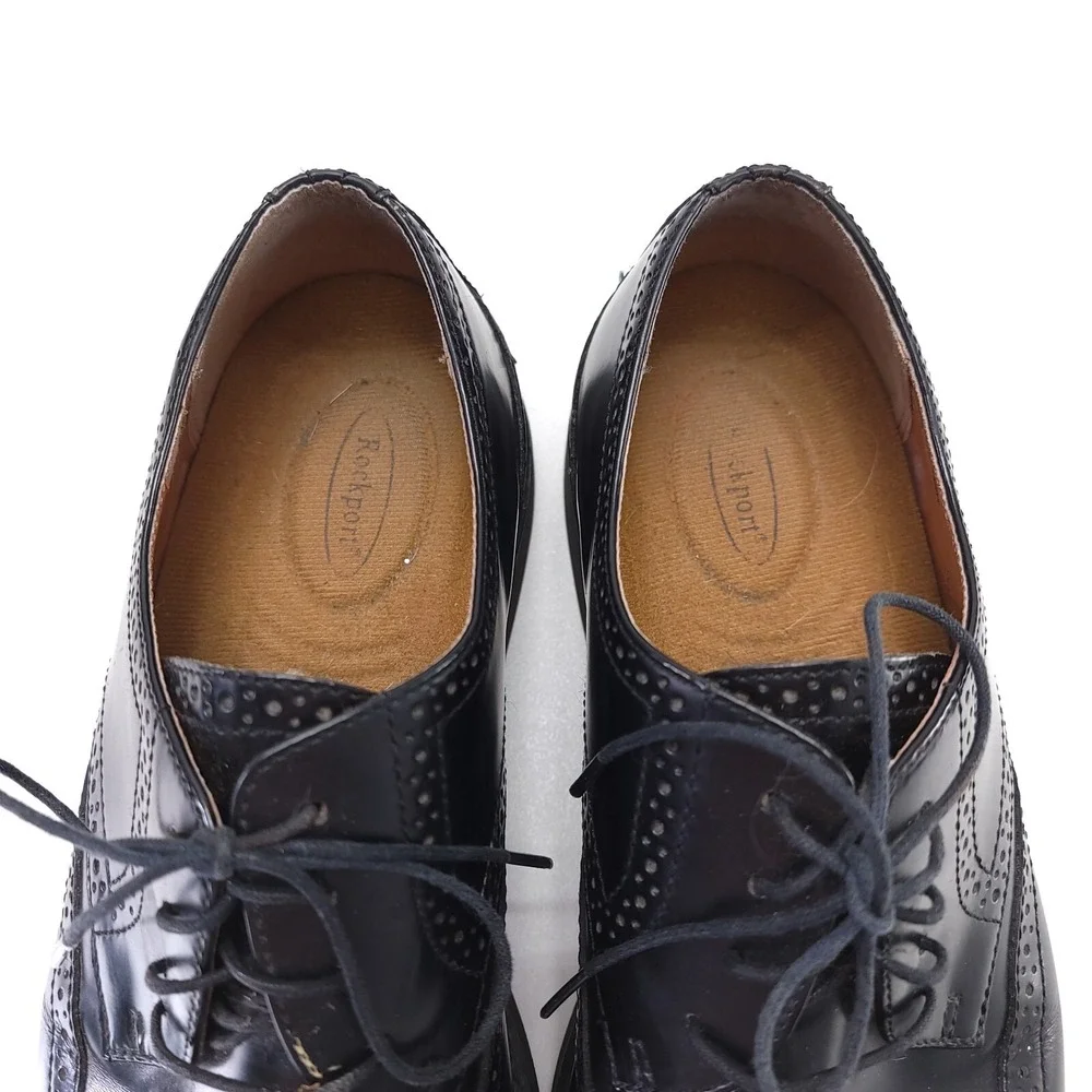 Rockport‎ Men's Style Purpose Wingtip Oxfords Men's Shoes 11 M Black Wedding